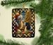 English Springer Spaniel And Santa Claus Porcelain Ornament Christmas Tree Hanging Decorations For Home Christmas Holiday, Rectangle, Gift, Multicolor_maomaolike.com