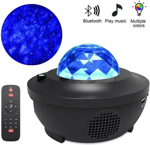 LED Star Galaxy Projector Ocean Wave Night Light Room Decor Rotate Starry Sky Porjectors Luminaria Decoration Bedroom_maomaolike.com