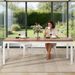 Rectangular Dining Table, 78 Inch Long Kitchen Table For 6-8 PeopleN_maomaolike.com