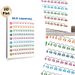 Skip Counting Educational Math Painting Poster, Colorful Structured Number Sequence Poster, Aids Skip Counting Learning Ideal For Classroom, Study_maomaolike.com