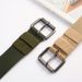 HOT Porous canvas men's pin buckle students youth Korean version of hundred jeans belt military training lengthened female_maomaolike.com
