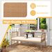 2-Seat PE Rattan Outdoor Loveseat With Built-in Coffee Table And Soft Cushions For Patios, Porches, Backyards, Etc_maomaolike.com