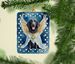 Curly-Coated Retriever My Angel Porcelain Ornament Christmas Tree Hanging Decorations For Home Christmas Holiday, Rectangle, Gift, Multicolor_maomaolike.com