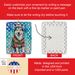 Alaskan Malamute Christmas Porcelain Ornament Christmas Tree Hanging Decorations For Home Christmas Holiday, Rectangle, Gift, Multicolor_maomaolike.com