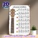 Ukulele Chords Painting Poster, Colorful & Clear Educational Chart Poster, Practical Reference For Learning Ukulele Chords, Ideal For Music Practice_maomaolike.com
