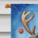 Puli Christmas Reindeer House Flag Large Porch Sleeve Pole Decorative Outside Yard Banner Artwork Wall Hanging, Polyester, House Size, Multicolor_maomaolike.com