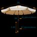 10 Ft Patio Umbrella Market Table Round Umbrella Outdoor Garden With Crank And Push Button Tilt For Garden Deck Backyard Pool Shade Outside_maomaolike.com