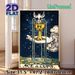 Tarot Ace Of Cups Painting Poster, Vintage Mystical Style Poster, Intricate Design With Golden Cup, Dove, Starry Sky And Flowing Water, Suitable Decor_maomaolike.com