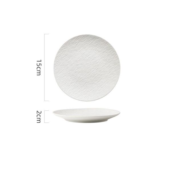 Ceramic High-end Western Round Home Steak Pasta Hotel Personalized Dish Plate_maomaolike.com