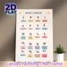 Arabic Numbers Painting Poster, Pastel-colored Educational Poster, Clear Arabic Number & Corresponding Word Display For Language Learning, Ideal For_maomaolike.com