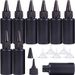 10Pcs Empty Plastic Soft Bottle Black HDPE Cylinder With Twist Pointed Top Lightproof Glue Bottles For UV Resin, Glue,_maomaolike.com
