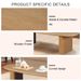 CREASION Tapered Tabletop 51'' Coffee Table Natural Wood Coffee Tables For Living Room_maomaolike.com