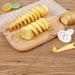 cyclone Barbecue Tower Hand-cranking Vegetable Spiral Slicer String Hand Potato Cutter_maomaolike.com