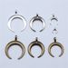 10pcs Horns Crescent Moon Charms Pendants Antique Jewelry Making DIY Handmade Craft_maomaolike.com