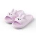 Cute Rabbit Unisex Non-Slip Slip-On Indoor Comfortable Soft Home Slippers_maomaolike.com