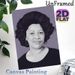 Black Woman Portrait Painting Poster, Monochrome Stylized Illustrated Portrait Poster, Elegant Decorative Piece Ideal For Living Room, Home Office_maomaolike.com