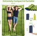 Double Sleeping Pad - Self Inflating 4" Extra-Thick for 2 Person with Pillow Built-in Foot Pump Inflatable Sleeping Mat for Backpacking, Hiking_maomaolike.com