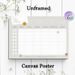 Minimalist Class Schedule Painting Poster, Soft-toned Blank Weekly Class Schedule With Cute Smiley Accents Poster, Assists In Organizing Daily Classes_maomaolike.com