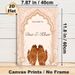 Dua-E-Khair Themed Painting Poster, Soft Pastel Floral & Ornate Arch Frame Poster, Delicate Henna Hand Art, Warm Welcome Decor Ideal For Religious_maomaolike.com