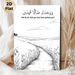 Islamic Religious Verse Scenic Painting Poster, Monochrome Line-art Country Path With Wild Grass & Clouds Poster, Inspirational Spiritual Decor Ideal_maomaolike.com