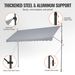 VEVOR 157x47" Patio Awning Retractable Awning Sunshade Shelter With Crank Handle_maomaolike.com