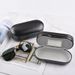 Unisex Two pairs of metal leather myopia frame glasses box multifunctional storage double-layer mirror box_maomaolike.com