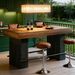 Bar Table, Industrial Counter Height Pub Dining Table_maomaolike.com