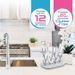 Baby Bottle Drying Rack Space Saving Countertop Baby Bottle Holder, Drying Rack For Baby Bottles Accessories - Stores Up To 12 Bottles, Dishwasher Safe_maomaolike.com