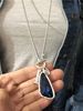 1 Simple And Personalized Long Heterosexual Oversized Irregular Crystal Talisman Sweater Chain Necklace_maomaolike.com
