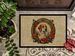 English Foxhound Christmas Flowers Doormat Front Door Mat Indoor Outdoor Rugs For Entryway, Non Slip Washable Low Pile, 24H X 36W_maomaolike.com