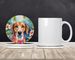 American Foxhound Luau Large Sandstone Coasters Pack Of 4 Absorbent Round Coasters Decor Gifts For Men Or Women, 4 In, Multicolor_maomaolike.com