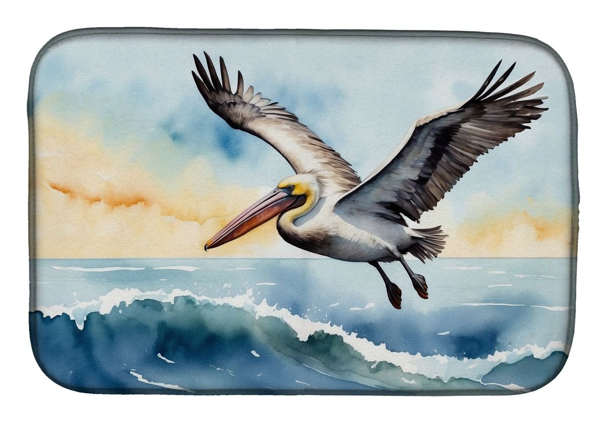 Pelican Soaring Dish Drying Mat Absorbent Dish Drying Mat Pad For Kitchen Counter Dish Drainer Mat For Countertop, 14 X 21", Multicolor_maomaolike.com