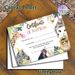 Jungle Animal Adoption Certificate Painting Poster, Watercolor Playful Party Jungle Animals Poster, Formal Yet Cheerful Adoption Documentation Ideal_maomaolike.com