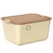 Desktop Snacks Miscellaneous Fruit Basket With Handle And Lid Plastic Home Clothing Storage Organizer Box_maomaolike.com