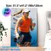 Tennis Player Painting Poster, Dynamic Splatter Art Action Shot Poster, Energetic Sports-inspired Wall Decor, Ideal For Gym, Sports Room And Home_maomaolike.com