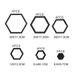 24 Pieces Hollow Hexagonal Frame Wall For Living Room Bedroom Sofa Background Decoration Acrylic Mirror Stickers_maomaolike.com