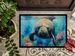 Manatee Doormat Front Door Mat Indoor Outdoor Rugs For Entryway, Non Slip Washable Low Pile, 24H X 36W_maomaolike.com