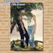 Woodland Male Figures Painting Poster, Dreamy Soft-toned Intimate Scene Poster, Stylish Artistic Decor Suitable For Bedroom, Living Room_maomaolike.com