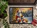 Chihuahua And Santa Claus Doormat Front Door Mat Indoor Outdoor Rugs For Entryway, Non Slip Washable Low Pile, 24H X 36W_maomaolike.com