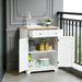 Kitchen Storage Cabinet, Sideboard Floor Cupboard With Solid Wood Top_maomaolike.com