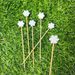 50Pcs Disposable Bamboo Snowflake Tail Picks Buffet Food Fruit Forks For Christmas Halloween Party Decor_maomaolike.com
