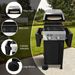 2 Burner Gas Grill And Pizza Oven For Outdoor Cooking While Camping Or Tailgating._maomaolike.com