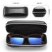 Unisex Leather zipper case Premium sense High appearance Level Eyewear case Simple Portable Sunglasses Sunglasses Retro PU eye case_maomaolike.com