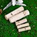 Trunk Natural Segment Solid Decorative Tree Stump Landscaping White Birch Wood Pile Fence Barrier Log Dry Branch_maomaolike.com
