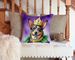Australian Cattle Dog King Of Mardi Gras Throw Pillow Machine Washable, Indoor Outdoor Decorative Pillow For Couch, Bed Or Patio, 14Hx14W_maomaolike.com