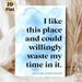 Shakespeare Quote Painting Poster, Soft Watercolor Style Poster, Light Blue Watercolor Backdrop With Classic Typographic Quote, Warm Relatable Wall_maomaolike.com