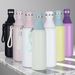 Stainless Steel Water Bottle 500ml Screw Lid Vacuum Insulated Sports Flask Leak Proof Small For School Travel_maomaolike.com