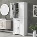 Bathroom Storage Cabinet With Doors And Drawer, Multiple Storage Space, Adjustable Shelf_maomaolike.com