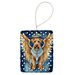 Airedale Terrier My Angel Porcelain Ornament Christmas Tree Hanging Decorations For Home Christmas Holiday, Rectangle, Gift, Multicolor_maomaolike.com