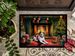 Beagle Cozy Christmas Doormat Front Door Mat Indoor Outdoor Rugs For Entryway, Non Slip Washable Low Pile, 24H X 36W_maomaolike.com